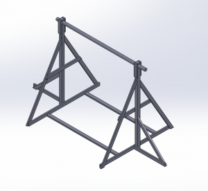 I drafted the frame in Solidworks and submitted a bill of materials and proposal to the EC Rush Chairs to get lumber.