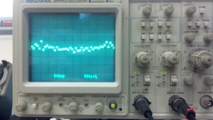 The signal from the memory had high frequency noise due to being discretized.